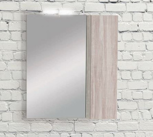 Pro Bagno Elegant 956 - Άνω μέρος B καθρέπτης με ντουλάπι και απλίκα LED- ΛΕΥΚΗ ΛΑΚΑ